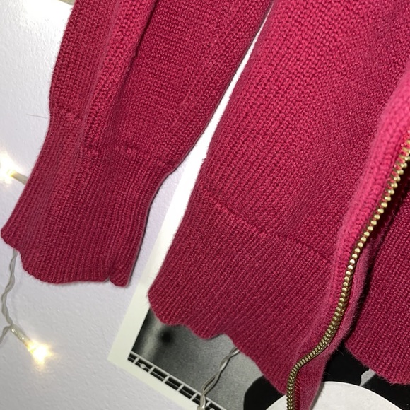 Ann Taylor Maroon Knitted Jacket - Picture 4 of 5